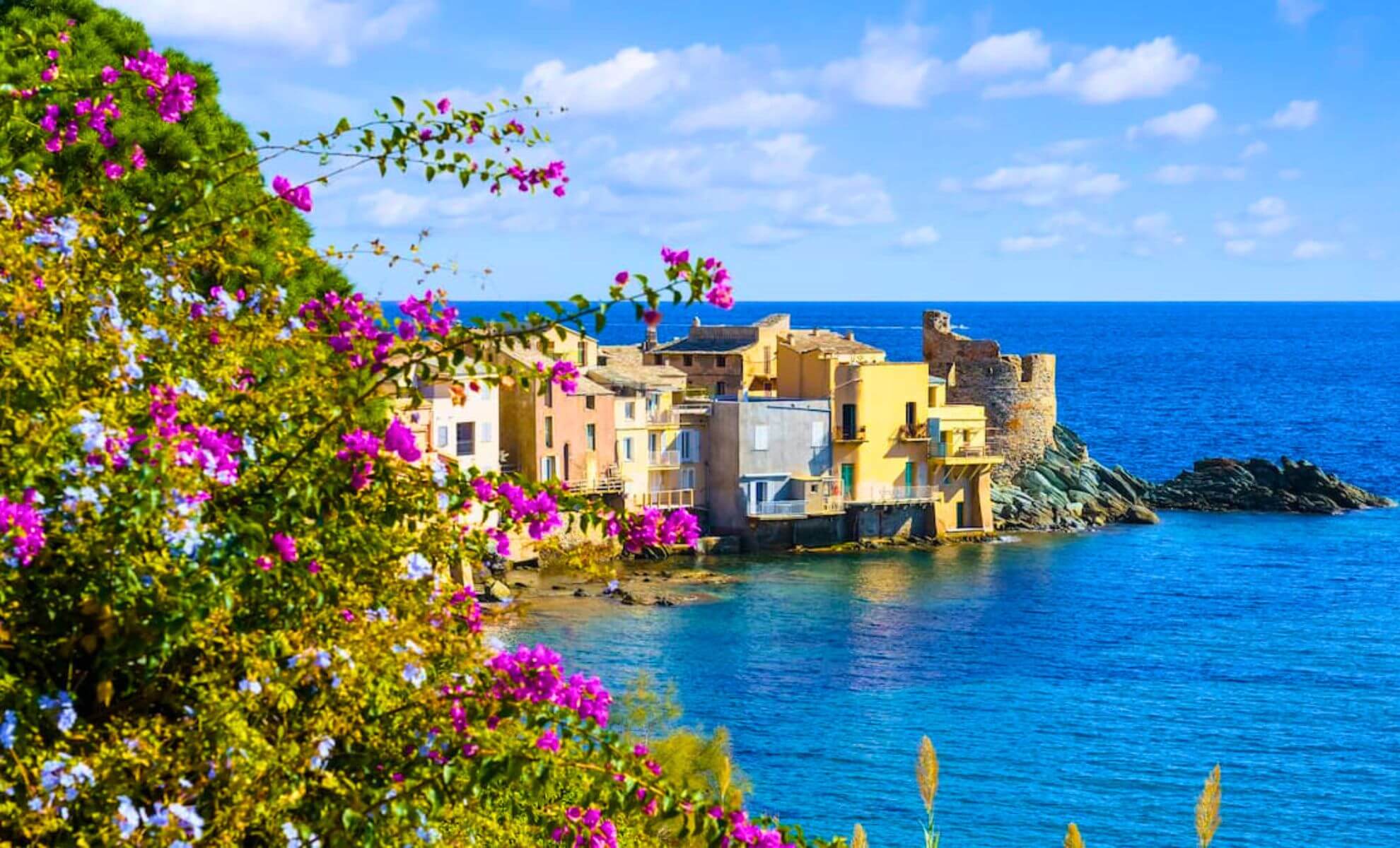 Le village d'Erbalunga en Corse