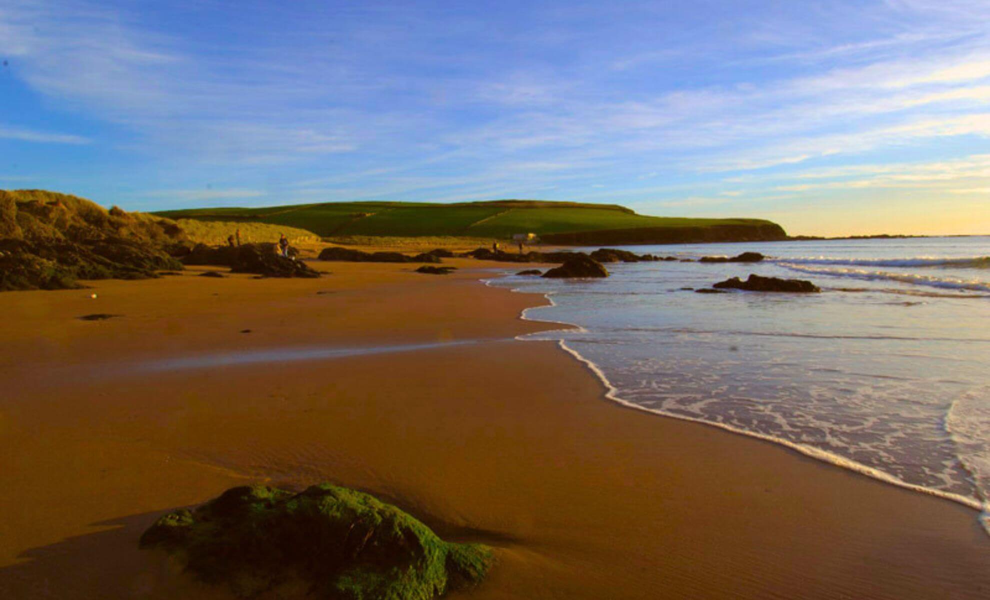 Bantham Beach dans le comté de Devon en Angleterre