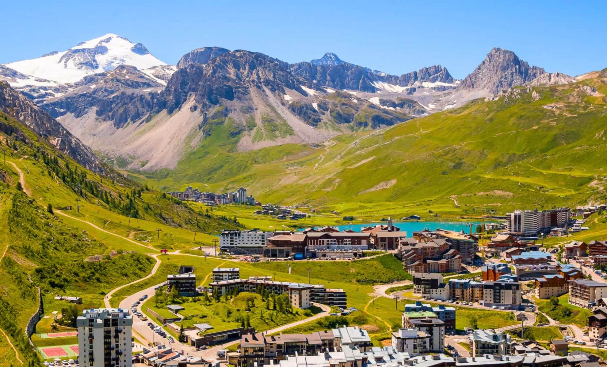 La station Tignes en montagne