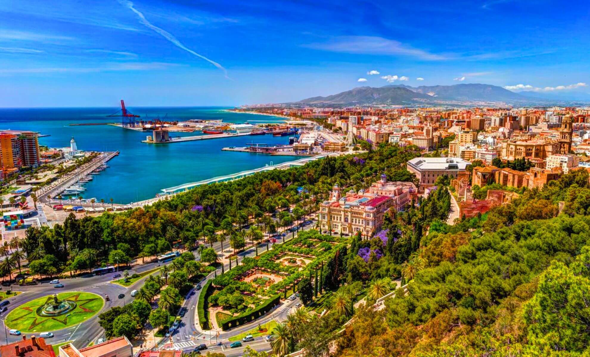 La ville de Malaga