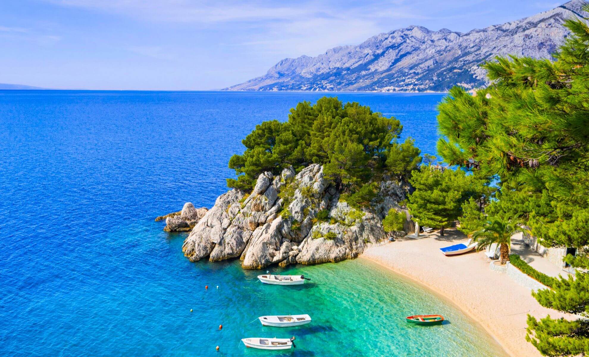 Une plage en Croatie