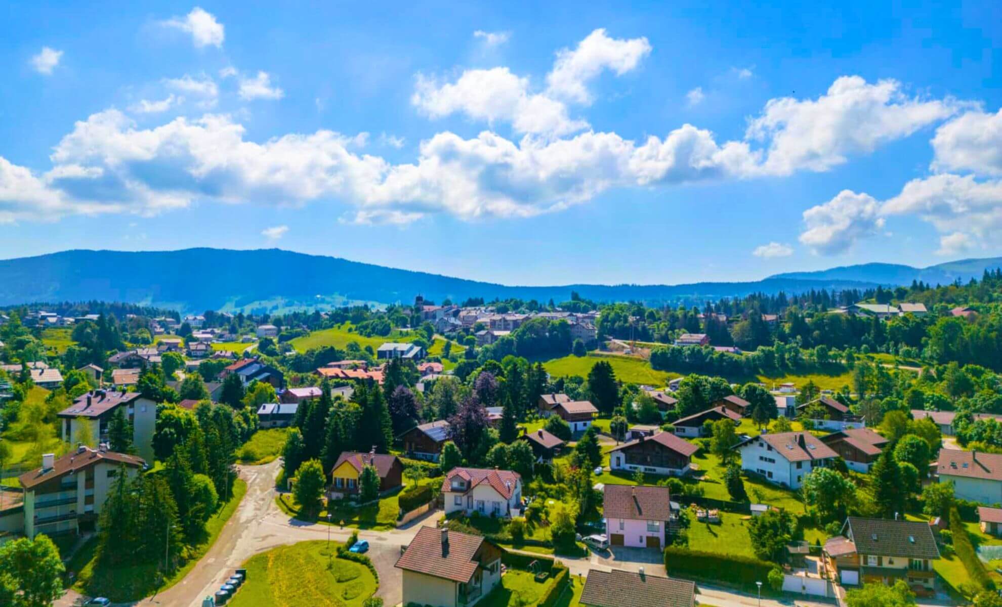 Village des Rousses dans le Jura